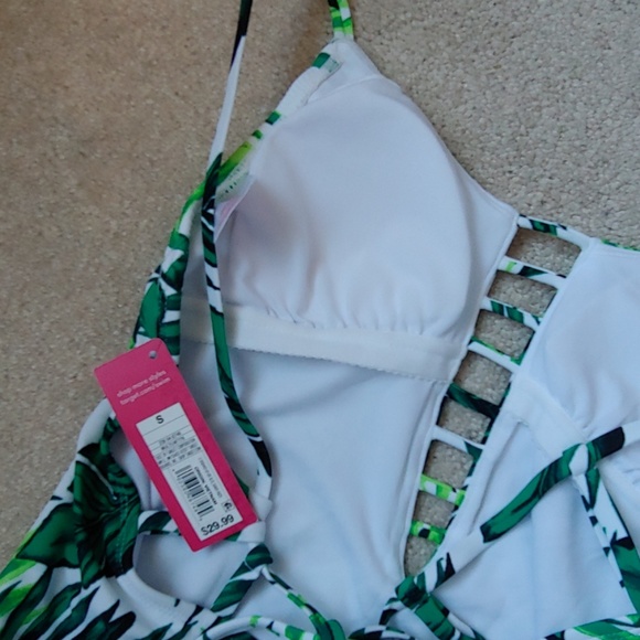 Xhilaration Palm Leaf Bathing Suit - Picture 3 of 4